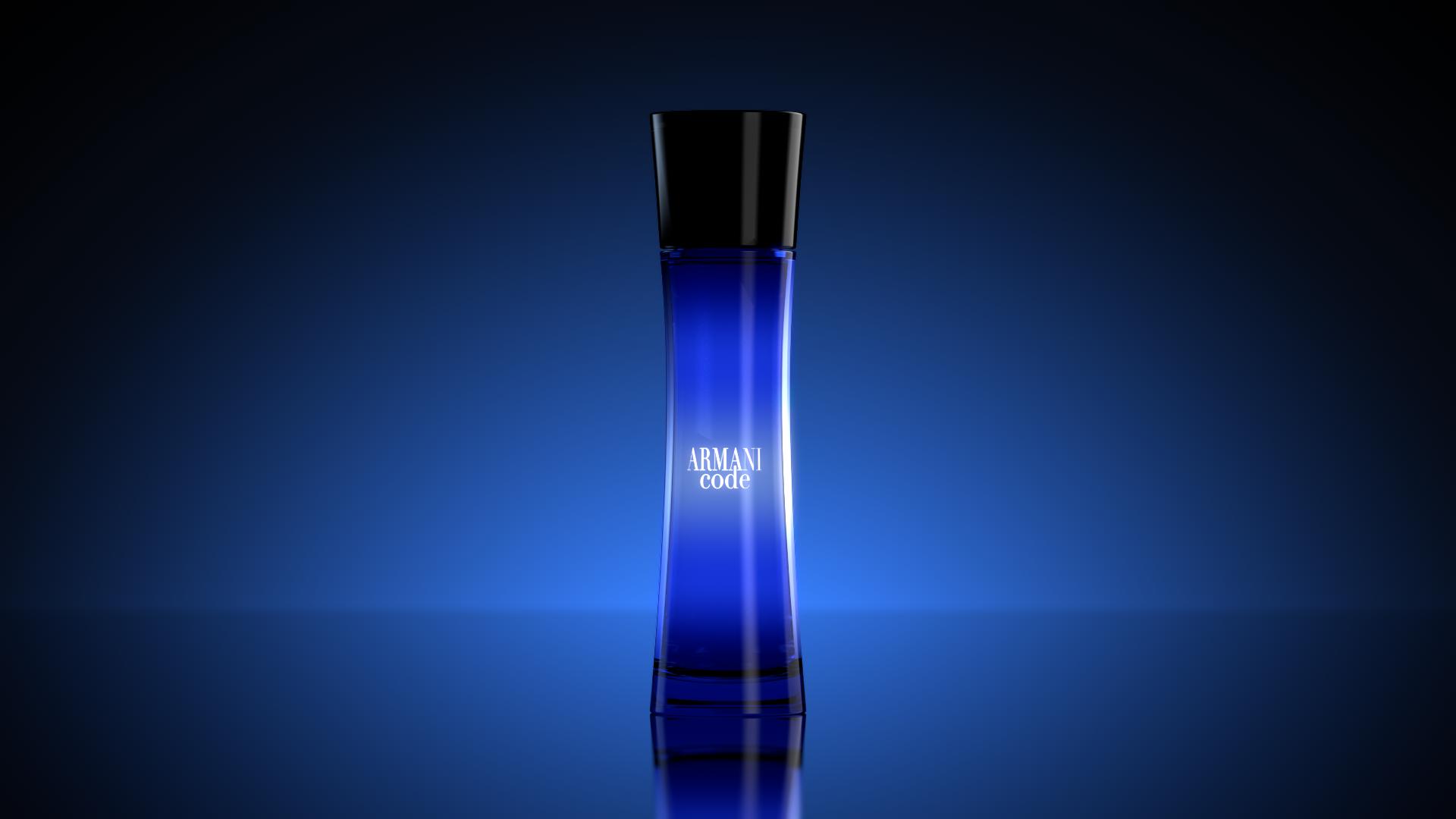 armani code blue bottle